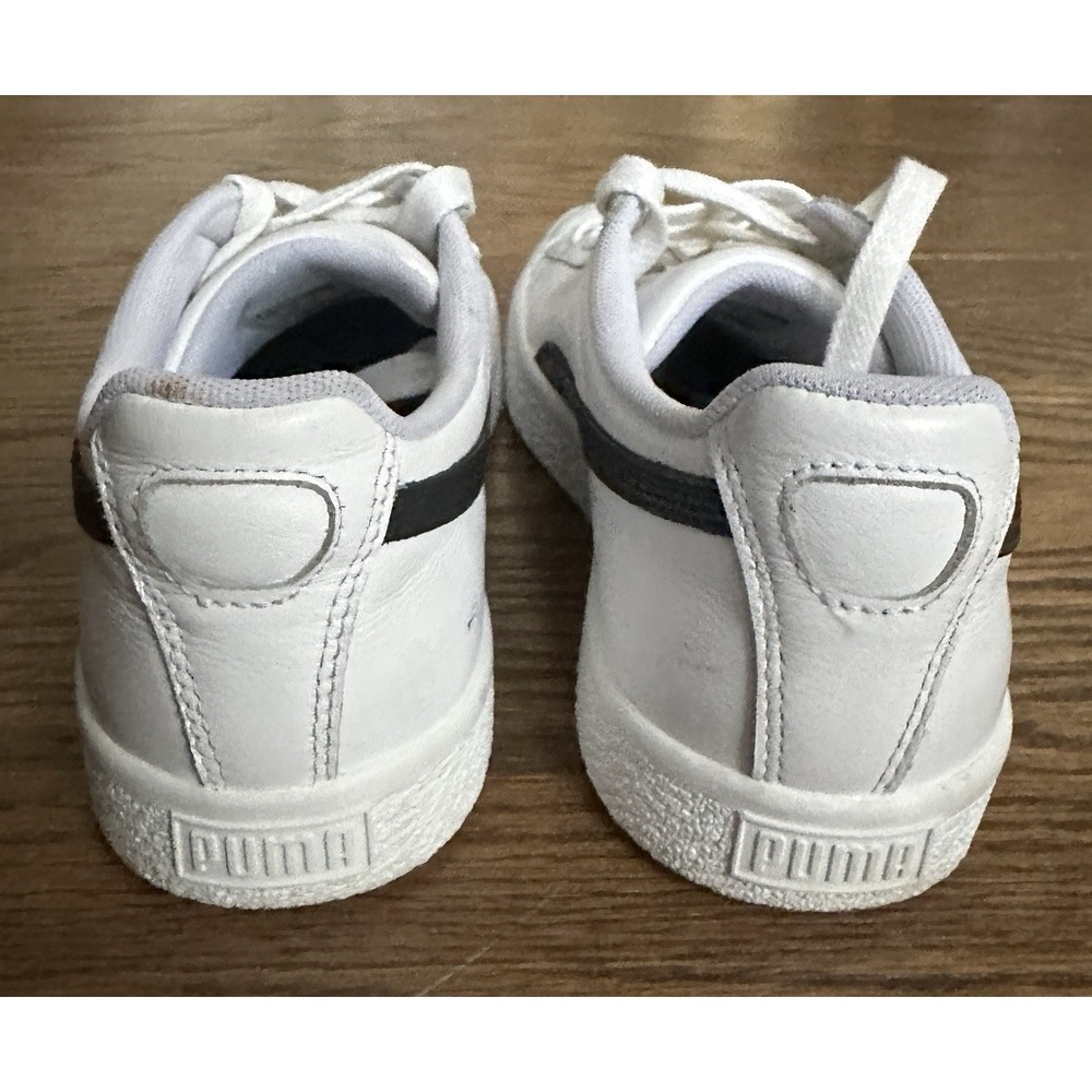 Puma Clyde Core L. Foil White Black Gold 364669-01 Mens 7.5 Classic Sneakers - Picture 4 of 16